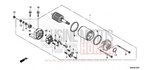 MOTORINO DI AVVIAMENTO NC700XAD di 2013